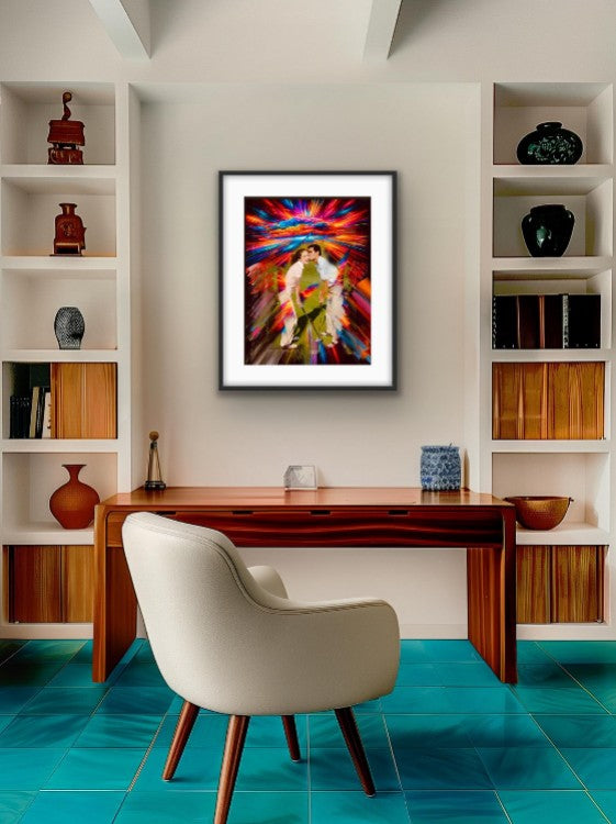 Romantic Valentine's Day Print | Custom Portrait from Photo | Unique Wall Decor Gift for Husband or Wife | Custom Valentine's Photo Collage 